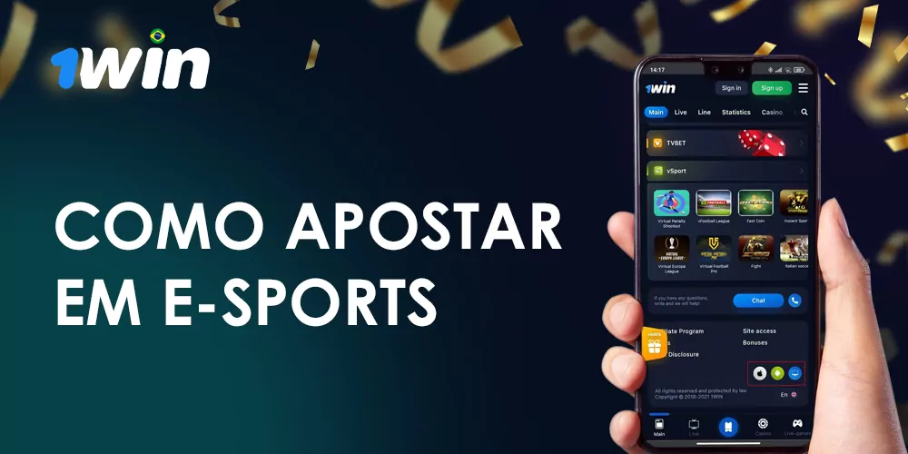 Instruções passo a passo sobre como apostar no e-sports em 1Win